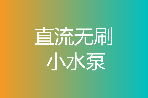 直流無刷小水泵